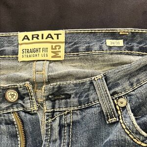 Ariat Men's Straight Leg Jeans - Dark Blue